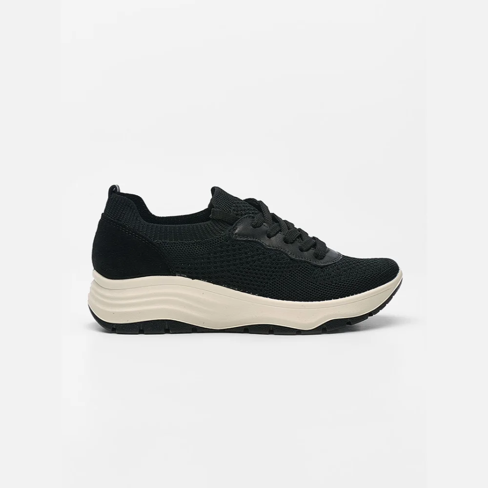 Φωτογραφία προϊόντος: Imac Sneakers Γυναικείο ύφασμα/δέρμα Nubuck Μαύρο IMA/756370 BLACK