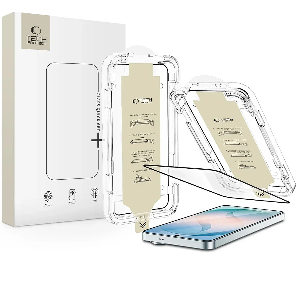 Φωτογραφία προϊόντος: Tech-Protect Tech‑Protect Quick Set AR+ Tempered Glass Samsung Galaxy S26+ Plus Black