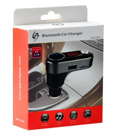 Φωτογραφία προϊόντος: Gam3Gear Bluetooth MP3 FM πομπός αυτοκινήτου με δύο θύρες φόρτισης USB (BC09B)