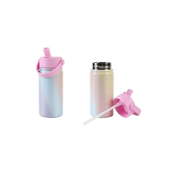 Φωτογραφία προϊόντος: I-Total Θερμός Handle Bottle 400ml Sparkle Rainbow Macaron ID0528
