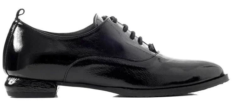 Φωτογραφία προϊόντος: Oxfords παπούτσια Γυναικεία Chaniotakis 275 σε μαύρο δέρμα λουστρίνι