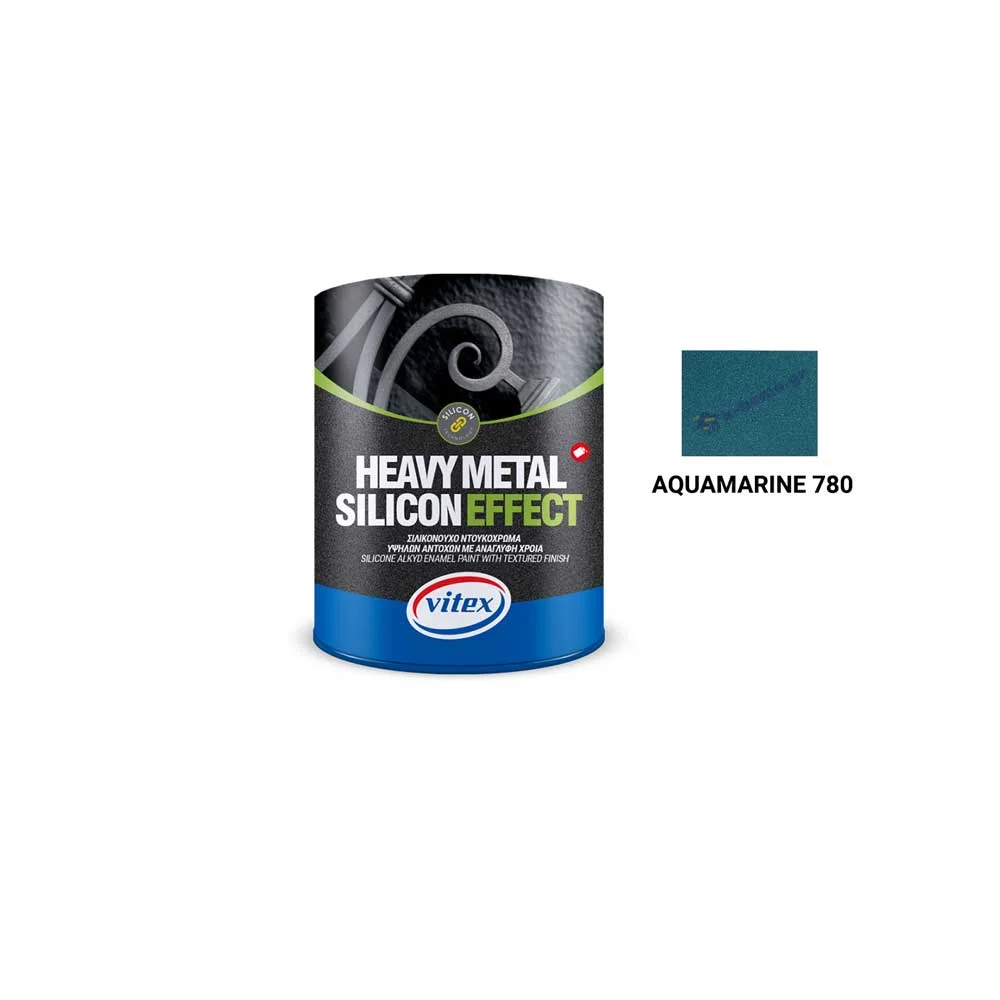 Φωτογραφία προϊόντος: Vitex HEAVY METAL SILICON EFFECT για Μέταλλο και Ξύλο ΜΑΤ 780 Aquamarine 750 ml