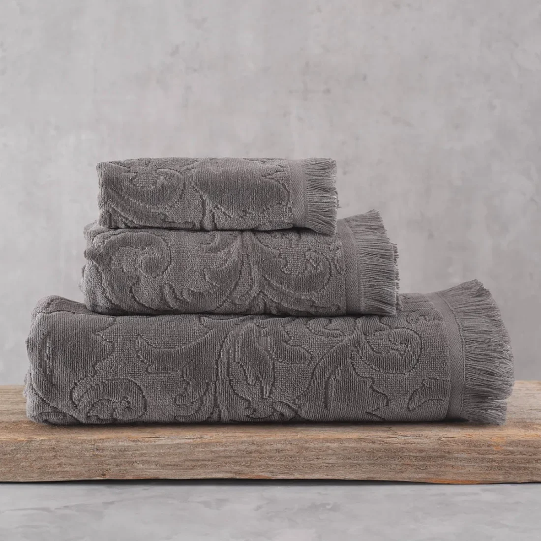 Φωτογραφία προϊόντος: Πετσέτα Προσώπου Rythmos Sienna New Γκρι 50x90