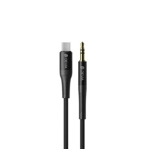 Φωτογραφία προϊόντος: Καλώδιο Ήχου Devia EC620 USB C σε 3.5mm 1m Ipure Μαύρο N62123