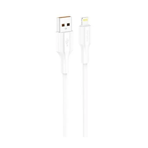 Φωτογραφία προϊόντος: Καλώδιο Σύνδεσης USB 2.0 Foneng XS01 USB A σε Lightning 2.4A 12W 1m Λευκό N68720