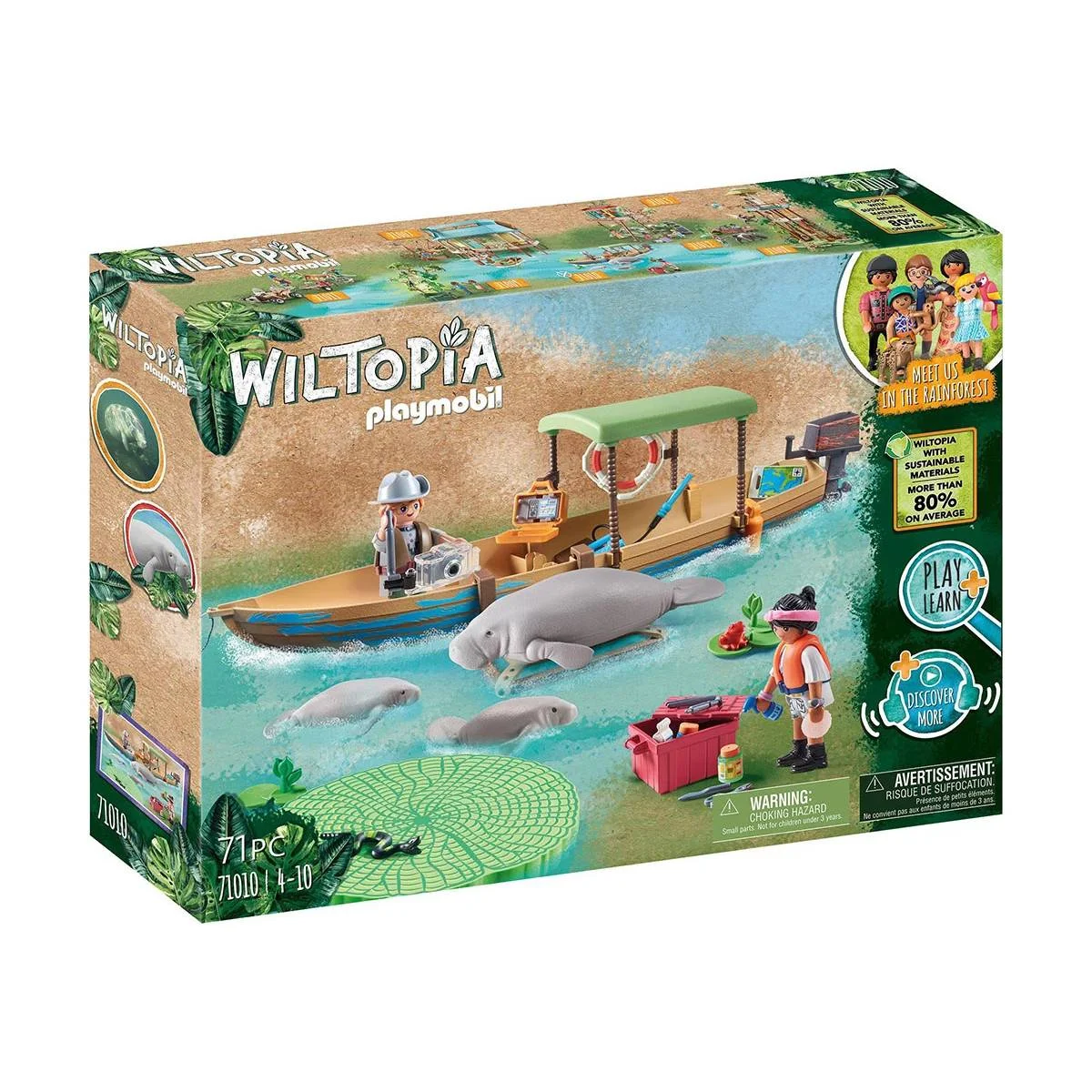 Φωτογραφία προϊόντος: Playmobil 71010 Wiltopia - Εκδρομή με ποταμόπλοιο στον Αμαζόνιο