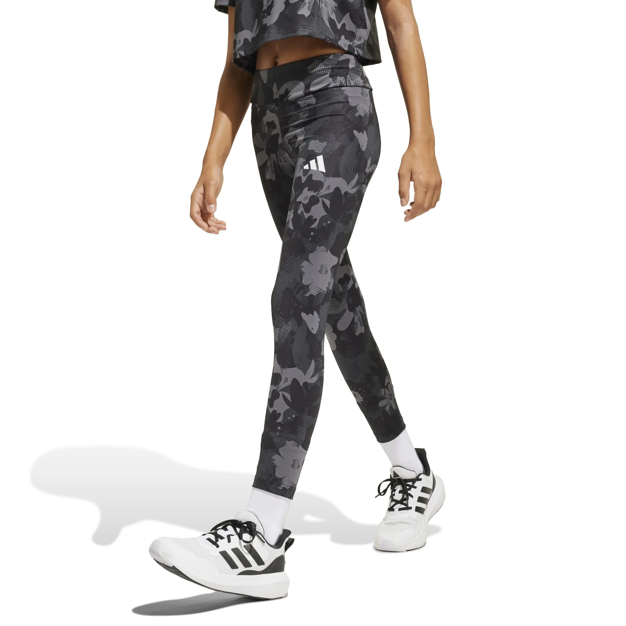 Φωτογραφία προϊόντος: Adidas Train Essentials Flower Print Leggings Kids JJ5054 Γκρι