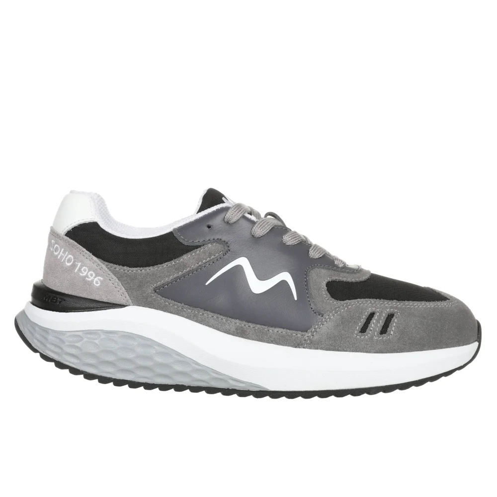 Φωτογραφία προϊόντος: MBT Sneakers Ανδρικό δέρμα/δέρμα Nubuck Μαύρο MBT/702884 BLACK/GREY
