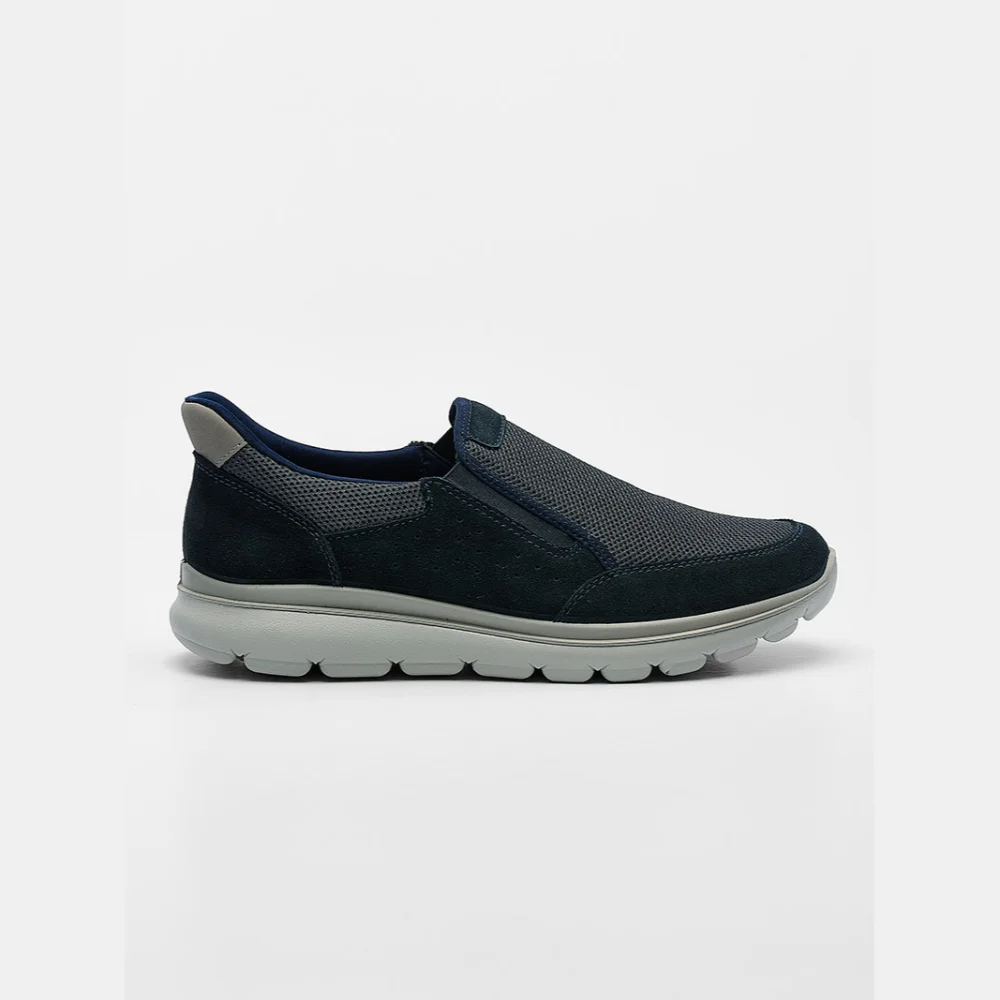 Φωτογραφία προϊόντος: Imac Sneakers Ανδρικό ύφασμα/δέρμα Nubuck Μπλέ IMA/752090 BLUE
