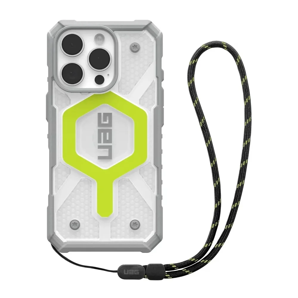 Φωτογραφία προϊόντος: UAG Θήκη Pathfinder Clear MagSafe iPhone 16 Pro Max με Κορδόνι Active Neon