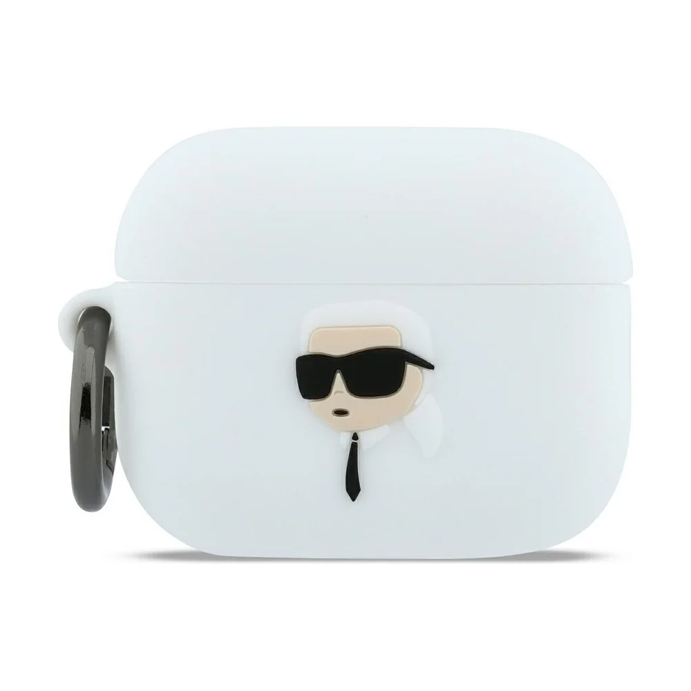 Φωτογραφία προϊόντος: Karl Lagerfeld Θήκη Silicone Karl Head 3D Apple AirPods Pro 3 White