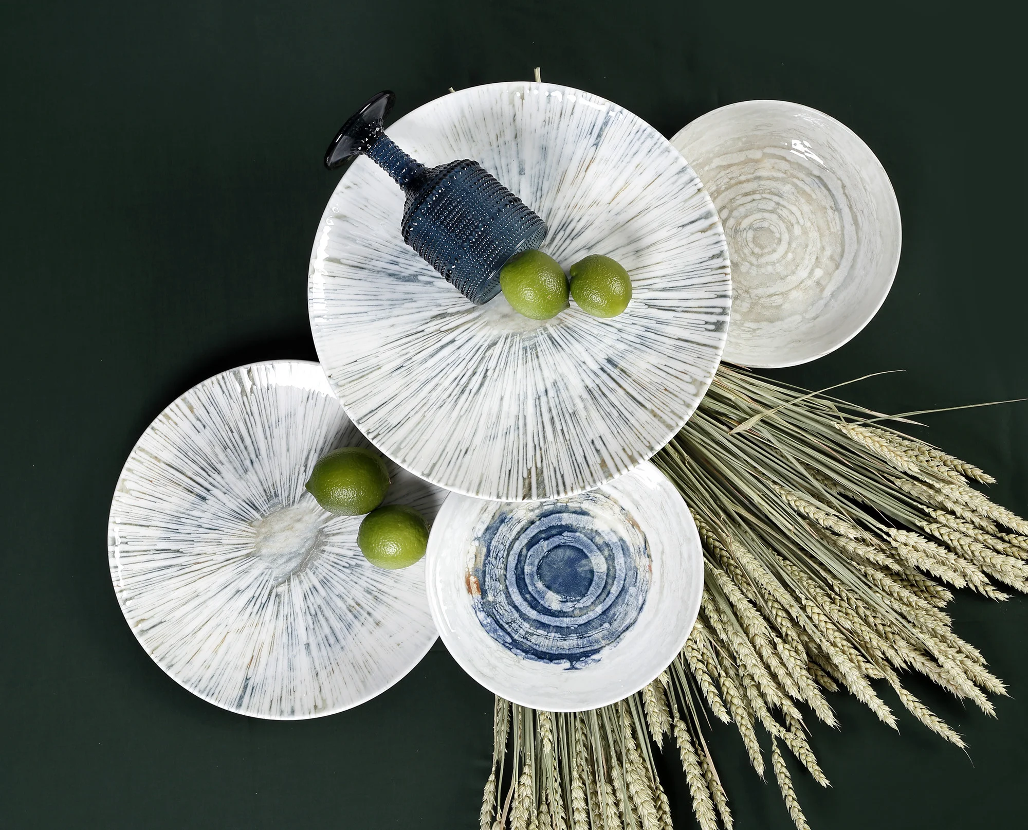Φωτογραφία προϊόντος: HOME FASHION ACCESSORIES HFA Σερβίτσιο Φαγητού Πορσελάνης Blue Rays Σετ 20Τμχ.