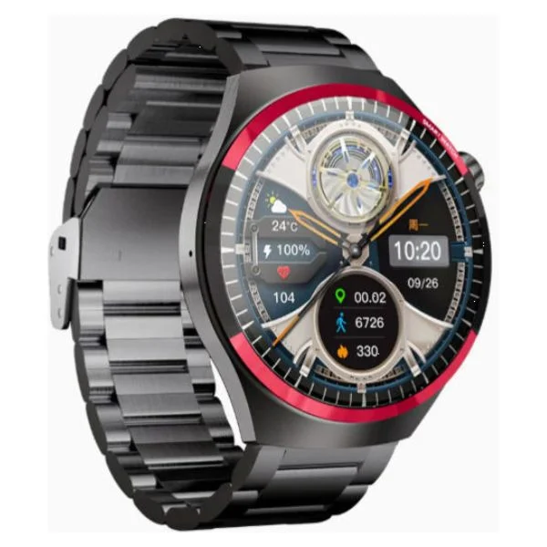 Φωτογραφία προϊόντος: OEM Smartwatch Andowl H1 με Παλμογράφο, Bluetooth Κλήσεις & 3 Λουράκια Μαύρο