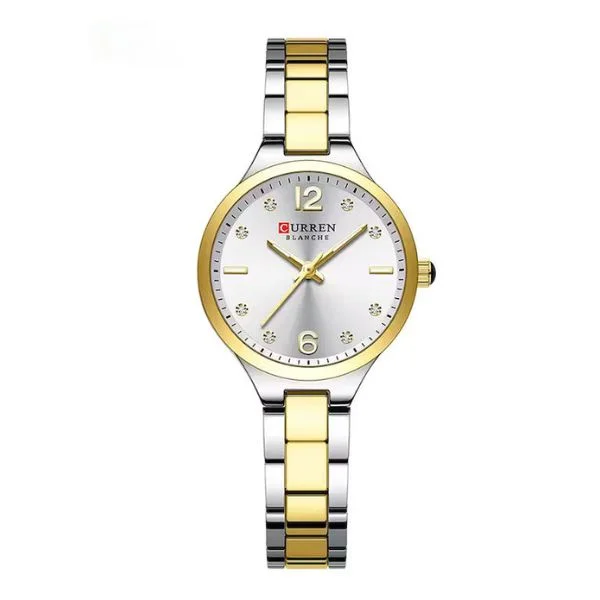Φωτογραφία προϊόντος: OEM Γυναικείο Ρολόι Curren με Δίχρωμο Μεταλλικό Μπρασελέ Gold / Silver & Μηχανισμό Quartz