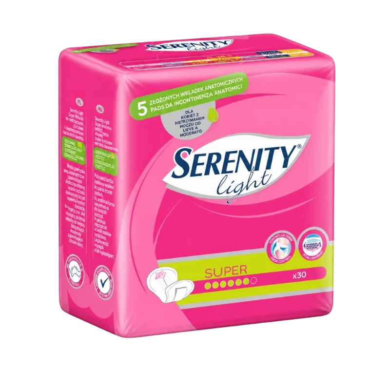 Φωτογραφία προϊόντος: Serenity Light Super Σερβιέτες Ελαφράς Ακράτειας, 30τεμ