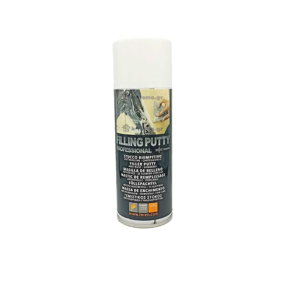 Φωτογραφία προϊόντος: Faren Filling Putty Spray Στόκος Αντισκωριακός-Γεμιστικός 400ml