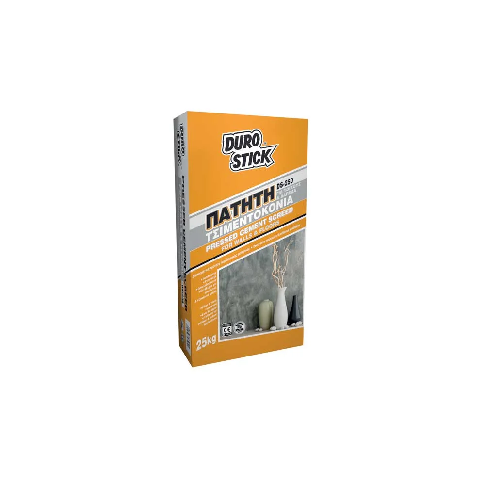 Φωτογραφία προϊόντος: DURO STICK Durostick DS-250 Πατητή Τσιμεντοκονία για Τοίχους + Δάπεδα Γκρί Ανοιχτό 25 kg