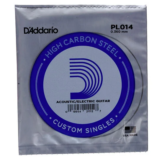 Φωτογραφία προϊόντος: dAddario D'Addario PL014 Plain Steel Χορδή Ακουστικής/ Ηλεκτρικής Κιθάρας