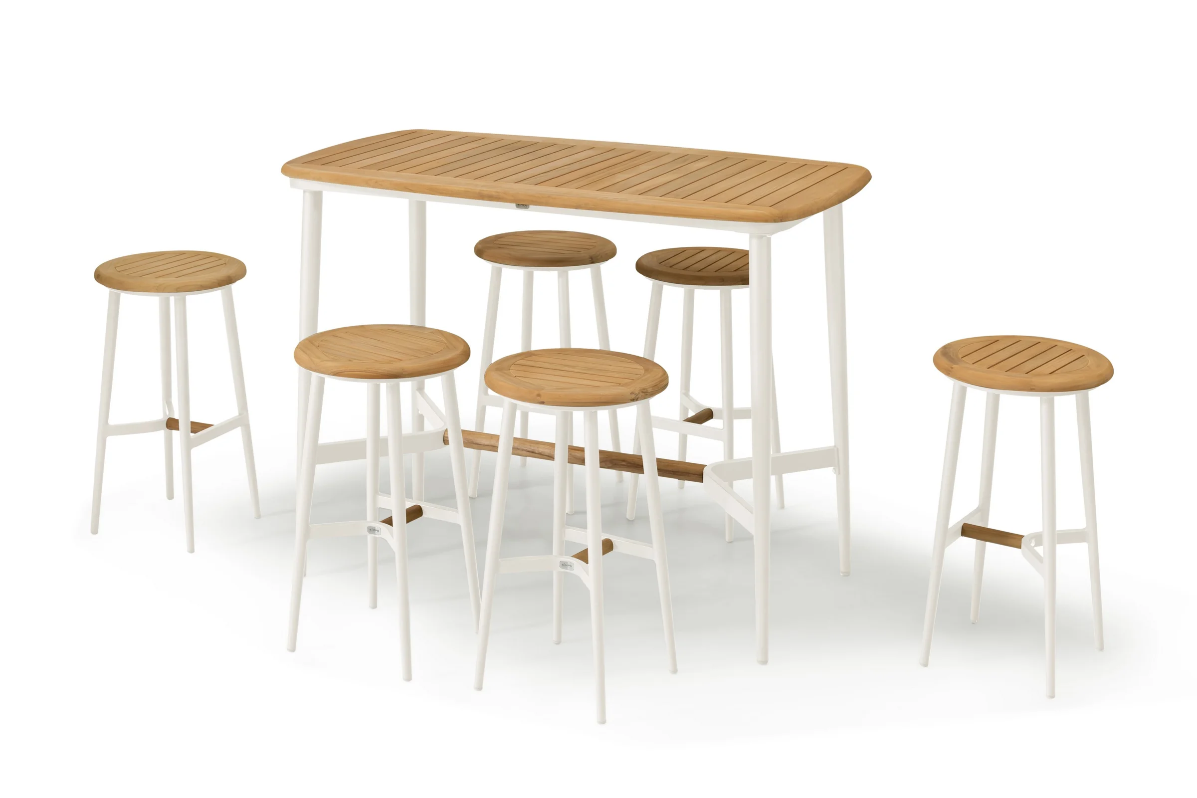 Φωτογραφία προϊόντος: Bar Simpo Teak Alu Set 5pcs "Bella" White (Simpo) (SP-DQS014-WH)