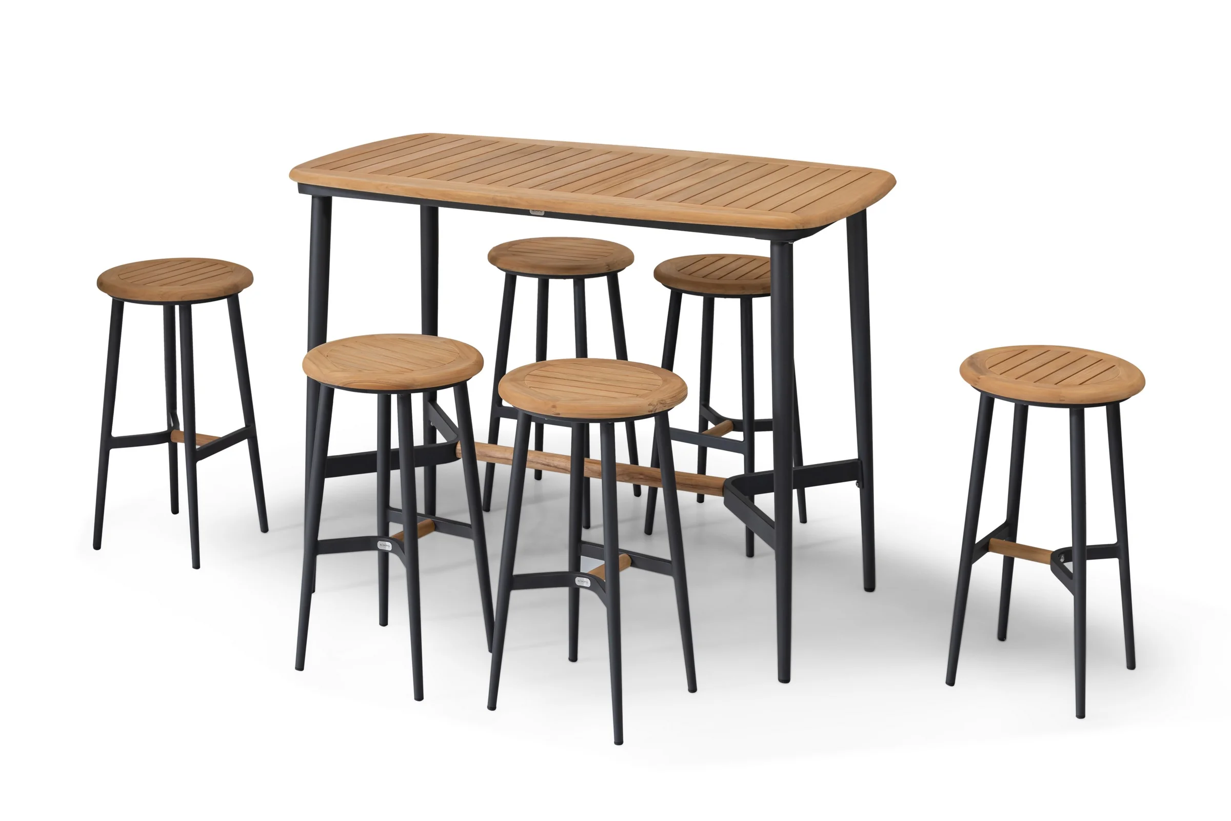 Φωτογραφία προϊόντος: Bar Simpo Teak Alu Set 5pcs "Bella" Dark Grey (Simpo) (SP-DQS014-DGR)