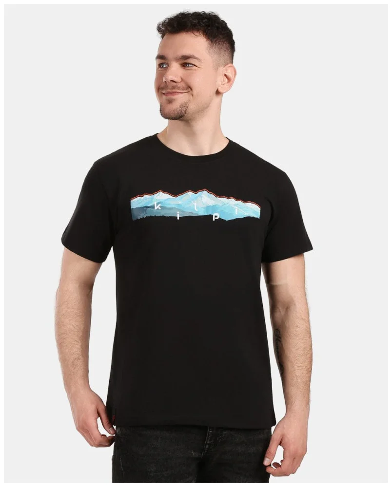 Φωτογραφία προϊόντος: Ανδρικό T-shirt Kilpi Discover-M Black Cotton Comfort - 1M0372KI-BLK