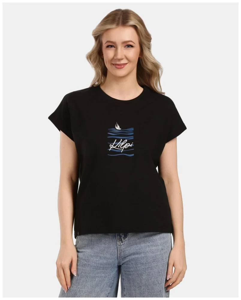 Φωτογραφία προϊόντος: Γυναικείο T-shirt Kilpi Roane-W Black Cotton Comfort - 1L0352KI-BLK