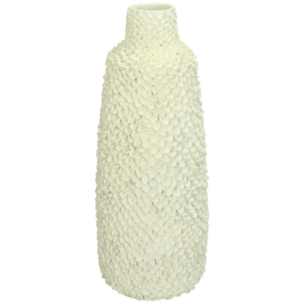 Φωτογραφία προϊόντος: ArteLibre Βάζο Ιβουάρ Polyresin 12.7x12.7x30.7cm