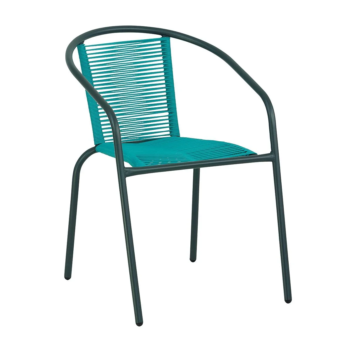 Φωτογραφία προϊόντος: Woodwell Πολυθρόνα Κήπου FUNKY Μαύρο/Μπλε Μέταλλο/Wicker 53x65x76cm