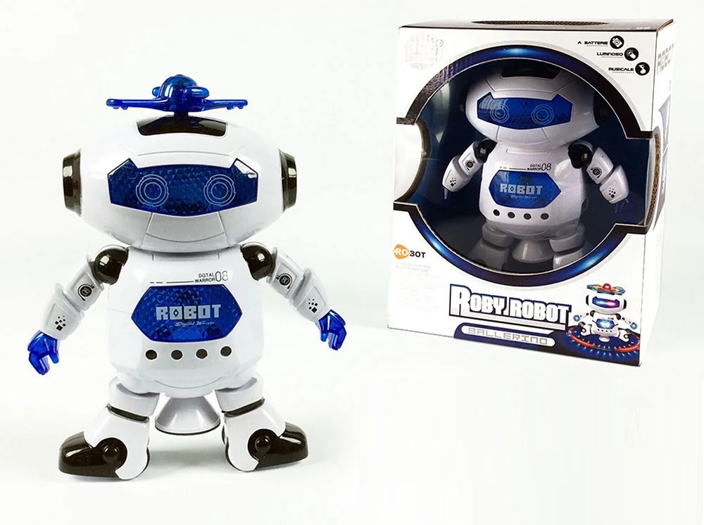 Φωτογραφία προϊόντος: Smart Market Παιχνίδι Ρομπότ Roby Robot Με Κίνηση Λευκό Πλαστικό Μπαταρίας Για 3+ Ετών