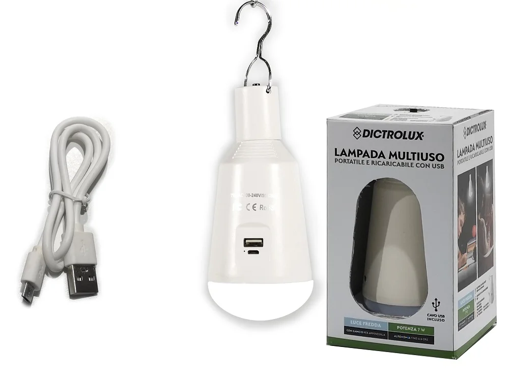 Φωτογραφία προϊόντος: Smart Market Λάμπα LED Camping Επαναφορτιζόμενη 7W 560Lm
