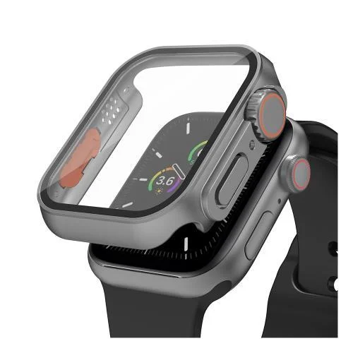 Φωτογραφία προϊόντος: Θήκη PC με Tempered Glass Ahastyle WG115 Apple Watch 7/ 8/ 9 45mm Upgrade σε Ultra Γκρι N66872