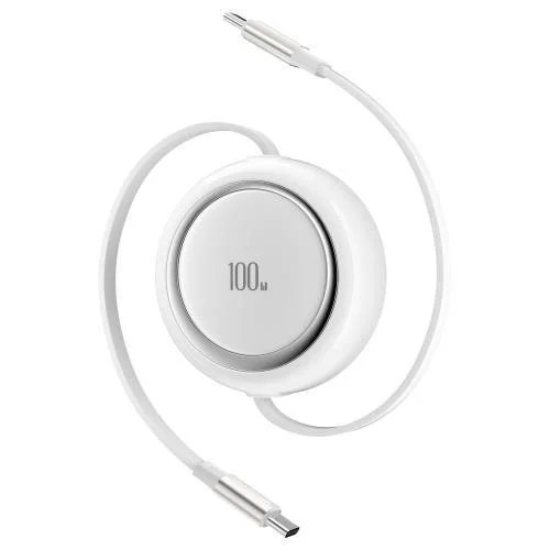 Φωτογραφία προϊόντος: Καλώδιο Σύνδεσης USB 2.0 Devia EC317 USB C σε USB C PD 100W 1m Stretchable Pro2 Λευκό N69155