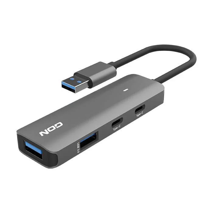 Φωτογραφία προϊόντος: NOD USB hub αλουμινίου 4 θυρών USB 3.2 Gen 1x1.