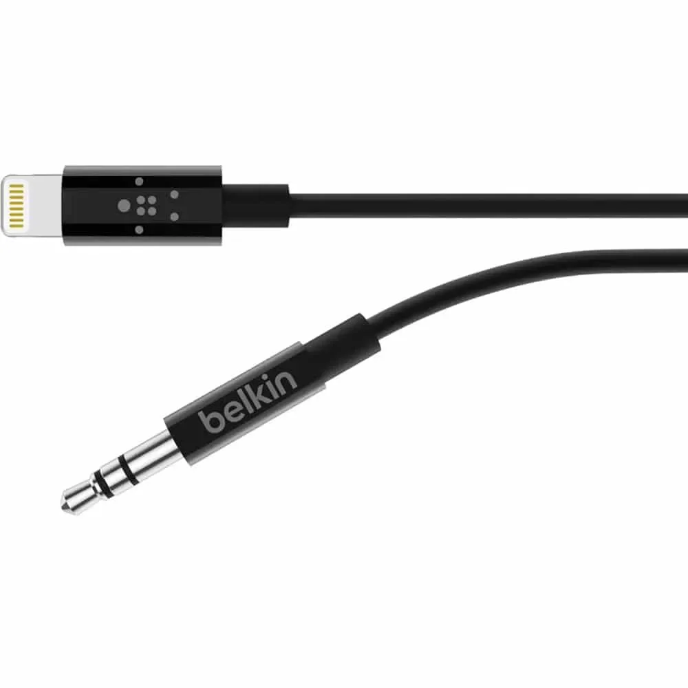 Φωτογραφία προϊόντος: GR Belkin 3.5mm Audio to Lightning Cable Black (91cm) έως 12 άτοκες δόσεις ή 24 δόσεις