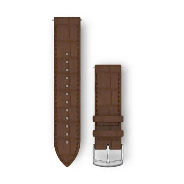 Φωτογραφία προϊόντος: GR Garmin Quick Release 20 mm Dark Brown Italian Leather Band έως 12 άτοκες δόσεις ή 24 δόσεις