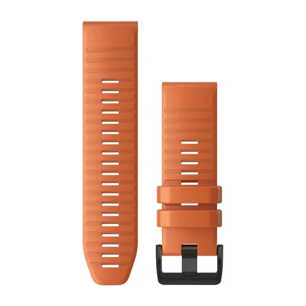 Φωτογραφία προϊόντος: GR Garmin QuickFit 26 Watch Band Ember Orange Silicone έως 12 άτοκες δόσεις ή 24 δόσεις