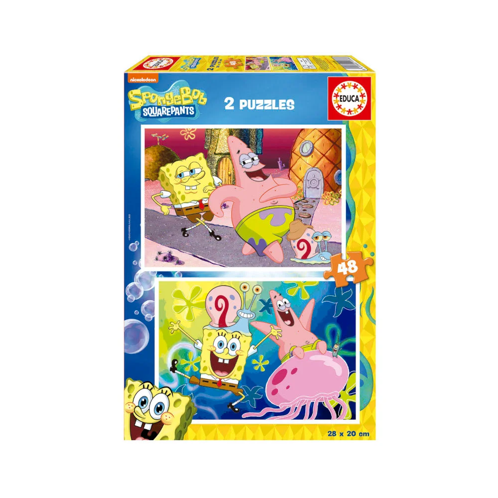 Φωτογραφία προϊόντος: EDUCA ΠΑΖΛ 2x48 ΤΕΜΑΧΙΑ BOB ESPONJA