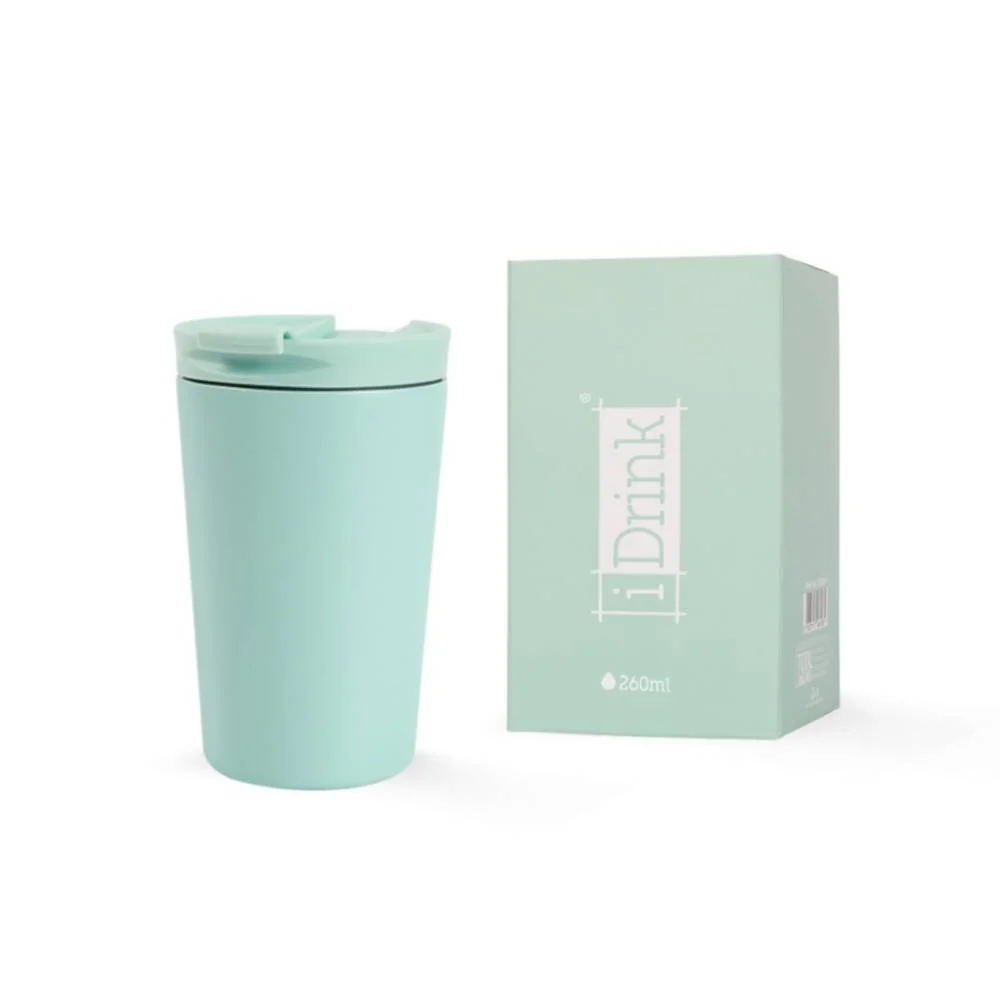 Φωτογραφία προϊόντος: TOTAL GIFT ΚΟΥΠΑ i DRINK ID0238 TRAVEL MUG 260ml GREEN MINT
