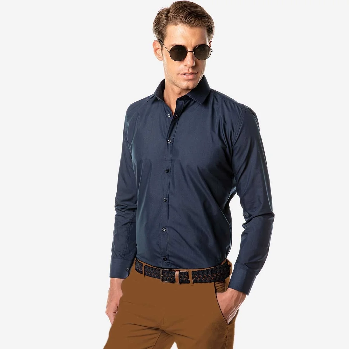 Φωτογραφία προϊόντος: ΑΝΔΡΙΚΟ ΠΟΥΚΑΜΙΣΟ SOGO REGULAR FIT MARINE