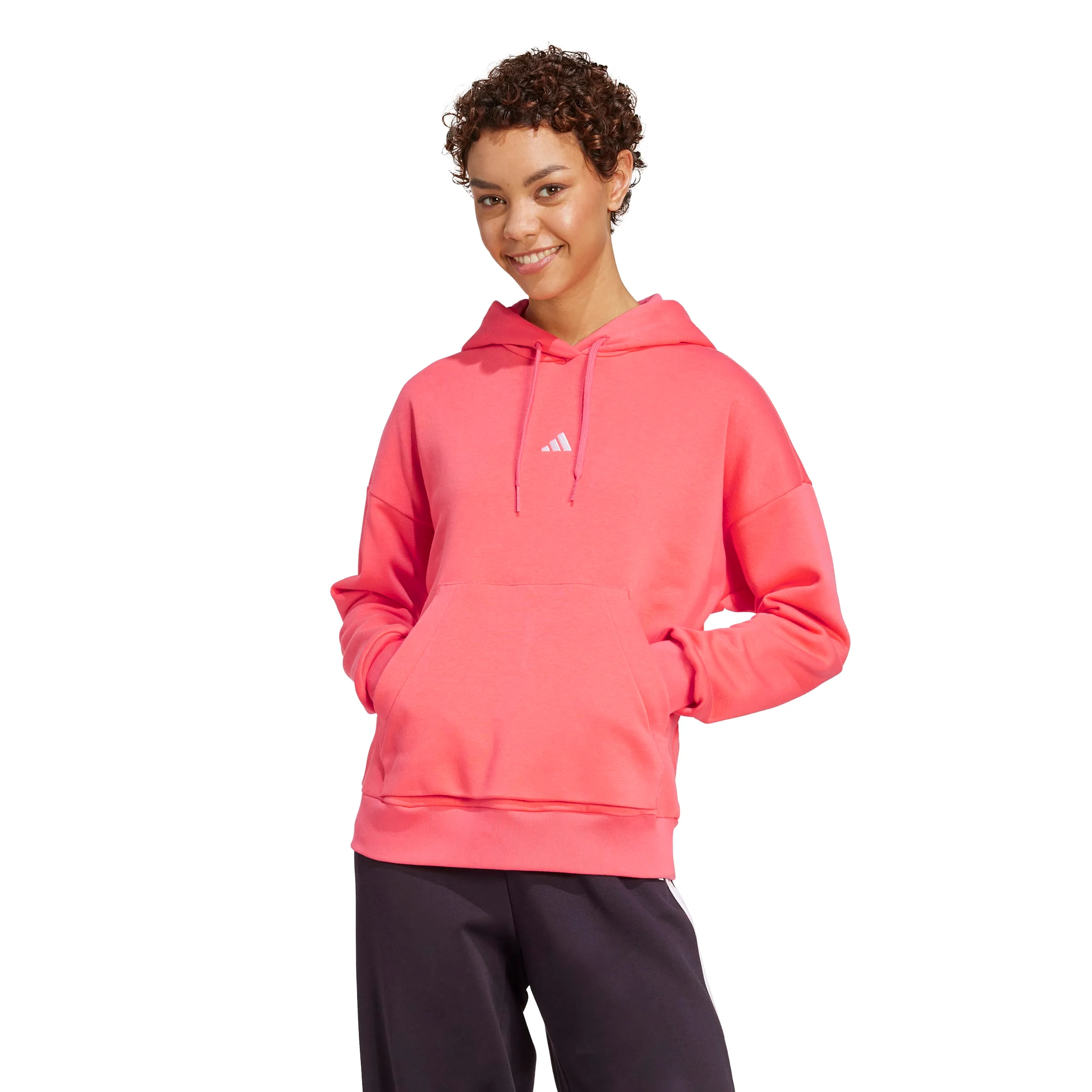 Φωτογραφία προϊόντος: Adidas Essentials Small Logo Feel Cozy Hoodie KE4380 Κοραλί