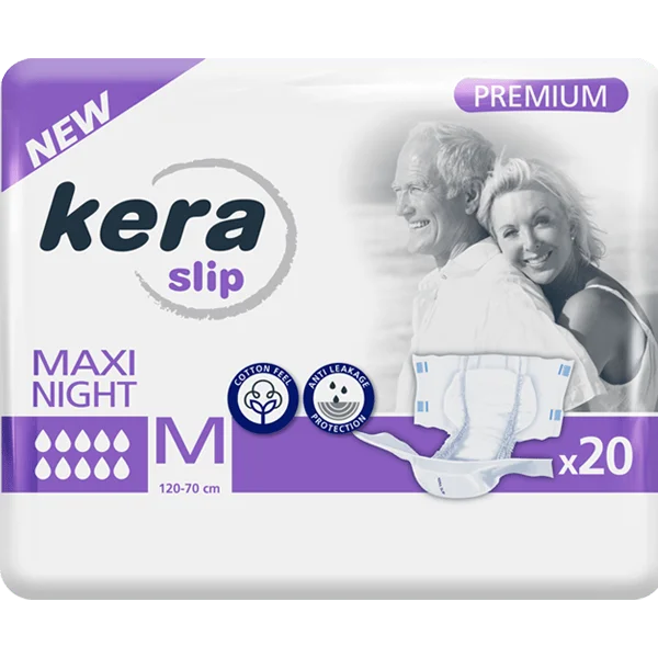 Φωτογραφία προϊόντος: Πανες ακρατειας Kera Slip Medium Maxi Night ΝΥΧΤΟΣ 20 τεμαχιων ( Maxi ΝΥΧΤΟΣ ΕΝΙΣΧΥΜΕΝΟ)