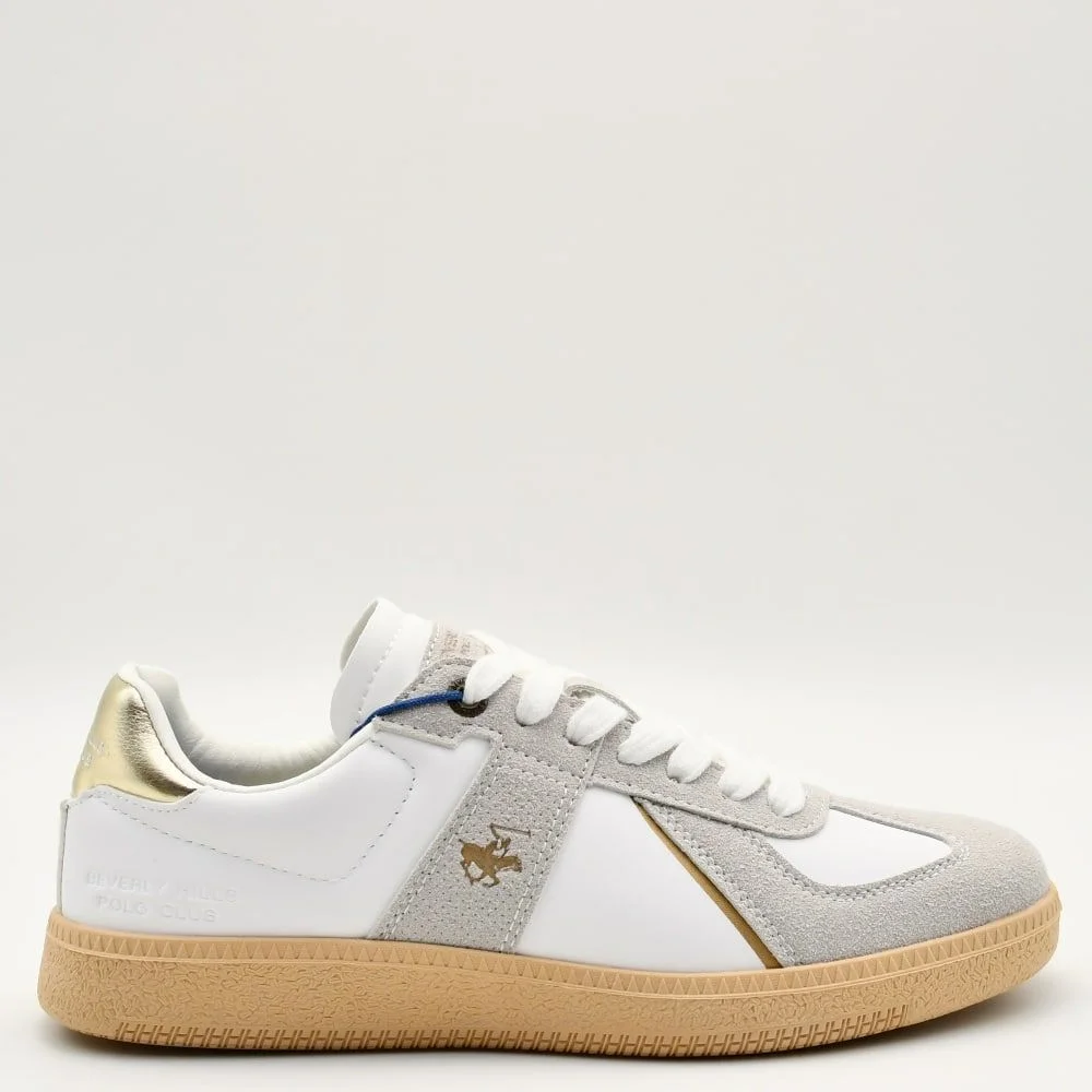 Φωτογραφία προϊόντος: Sneakers Γυναικεία Beverly Hills Polo Club BHW515200-0072 Oxford Mix σε λευκό και μπεζ χρώμα