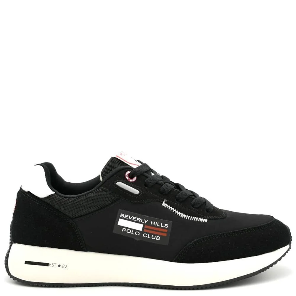 Φωτογραφία προϊόντος: Sneakers Ανδρικά Beverly Hills Polo Club 6717-BLACK σε μαύρο χρώμα και multicolor λεπτομέρειες