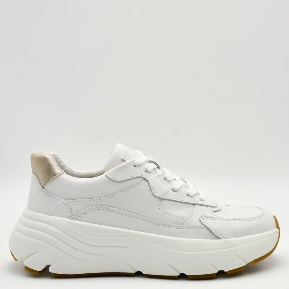 Φωτογραφία προϊόντος: Sneakers Γυναικεία Geox Diamanta D45UFB 085NF C1327 σε λευκό δέρμα nappa