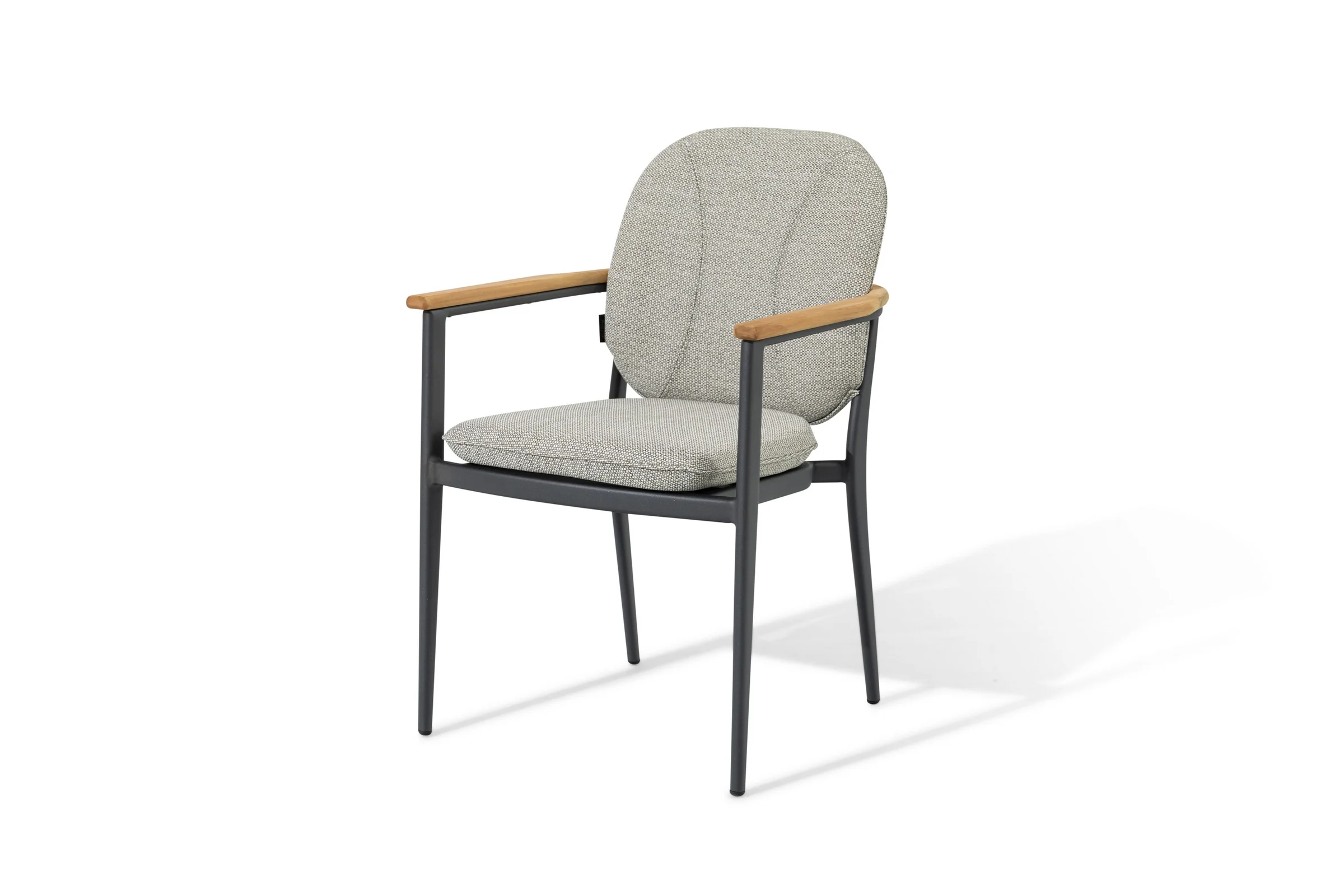 Φωτογραφία προϊόντος: Πολυθρόνα simpo Teak Alu Outdoor Olefin "Atlanta" Dark Grey 57x62x90cm (Simpo) (SP-DQS007-DGR)