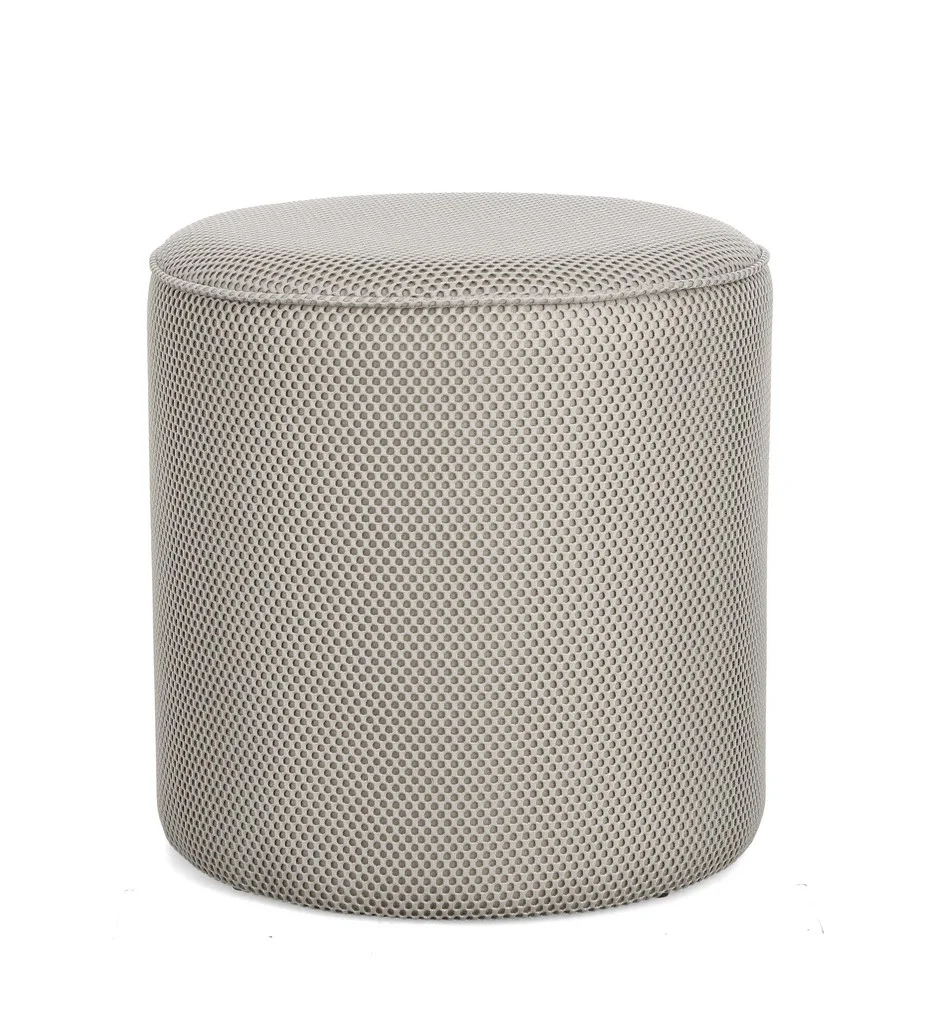 Φωτογραφία προϊόντος: Πούφ-Σκαμπό "Oleysa " Light Grey Φ42x43cm (Bizzotto) (BZ-0721747)