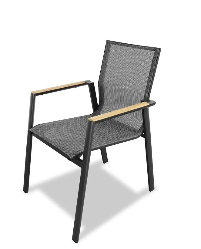 Φωτογραφία προϊόντος: Πολυθρόνα Textilene Teak "Aspen" Dark Grey (ARTIE) (AR-ASPEN-CH-DGR)