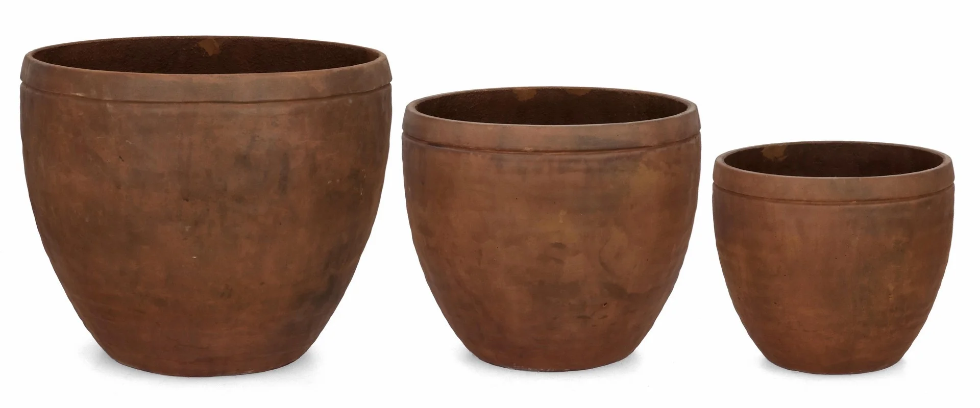 Φωτογραφία προϊόντος: Set Κασπό 3pcs "Meili " Rusty Φ37x31cm Φ45x38cm Φ55x46cm (Bizzotto) (BZ-0790748)