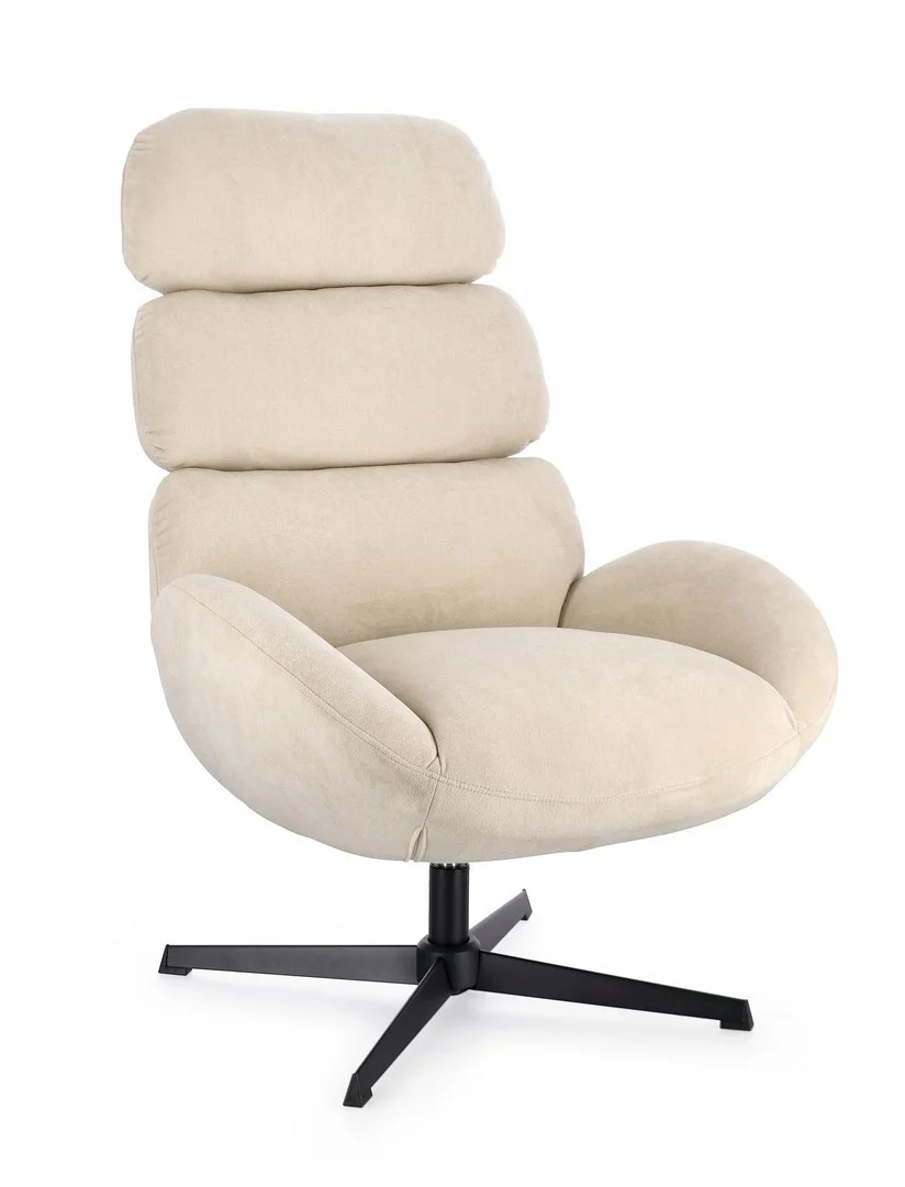 Φωτογραφία προϊόντος: Πολυθρόνα Lounge "Violante" Pearl Swivel 86x76cm (Bizzotto) (BZ-0733506)