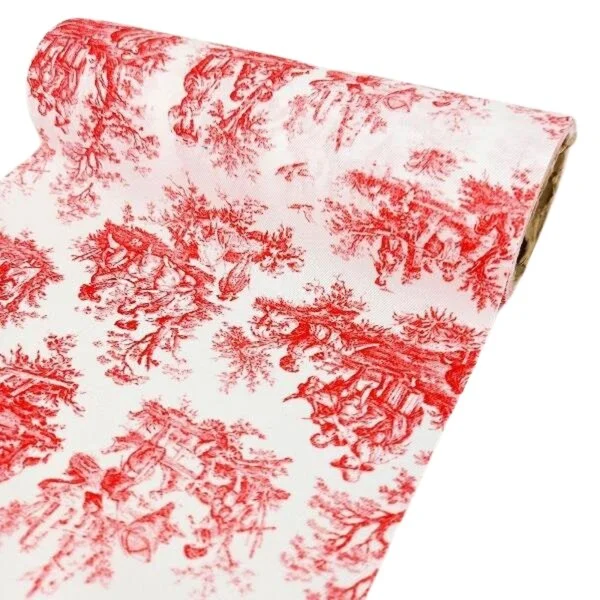 Φωτογραφία προϊόντος: ED Collection ΥΦΑΣΜΑ RUNNER ΑΠΟΙΚΙΑΚΟ TOILE DE JOUY 24CMX5M (ΚΟΚΚΙΝΟ)